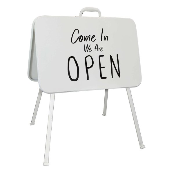 Alternative view of Cartello open close in Acciaio cm 60x53x77 - MINIC