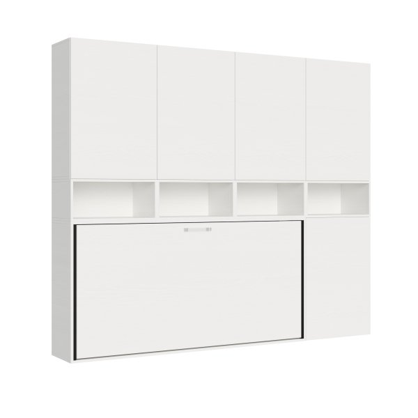Alternative view of Letto singolo a scomparsa orizzontale con mobile - KANDO