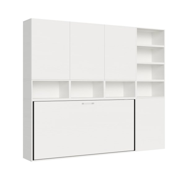 Alternative view of Letto singolo a scomparsa orizzontale con mobile - KANDO