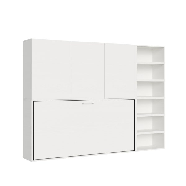 Alternative view of Letto singolo a scomparsa orizzontale con mobile - KANDO