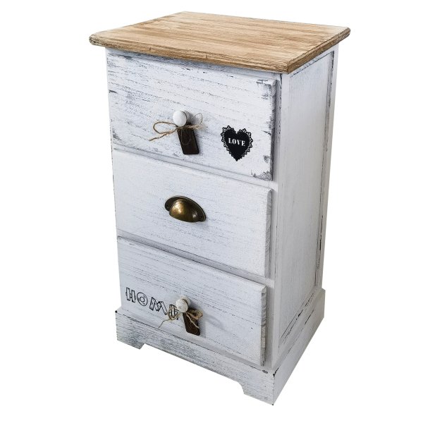 Cassettiera mobiletto per bagno camera - CASTOR - Bianco