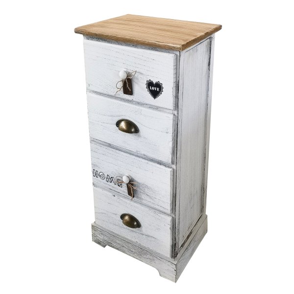 Cassettiera mobiletto per bagno camera - CASTOR - Bianco