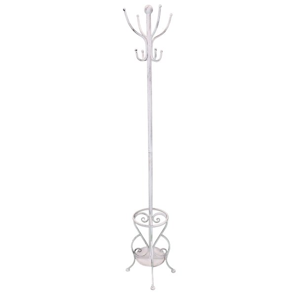 Appendiabiti da terra con portaombrelli in Acciaio cm 35x35x183 - ELLERY