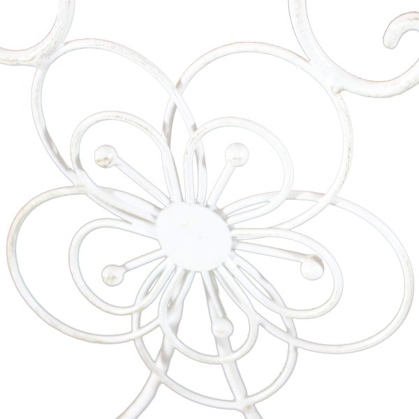 Alternative view of Scaffale 4 piani stile provenzale verniciato in Acciaio cm 60x31x158 - GRAHAM