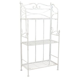 Scaffale 3 piani stile provenzale verniciato in Acciaio cm 61x32x117 - DERREN