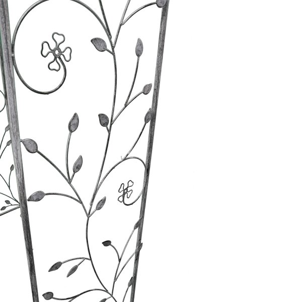 Alternative view of Arco decorativo bianco ossidato in Acciaio cm 135x47 5x230 - NARDI