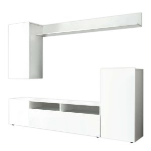 Parete Attrezzata per Soggiorno in Truciolare cm 210x36,5x170 - WALLACE
