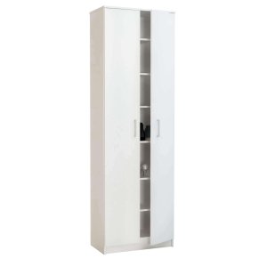 Armadio scarpiera con 7 scaffali in Legno Composito cm 33x45x192 - ARDEN