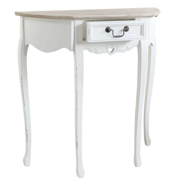 Alternative view of Mobiletto con 1 cassetto shabby chic in Legno cm 79x31x79 - EARNEST