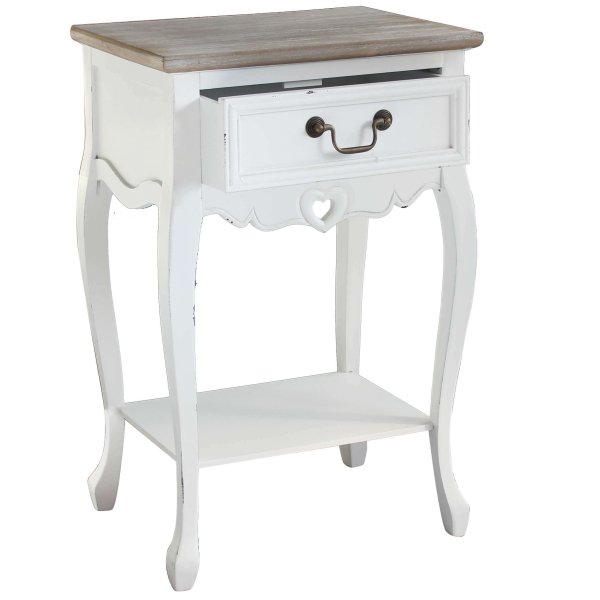 Alternative view of Mobiletto 1 cassetto shabby chic in Legno cm 44x33x70 - DETTA