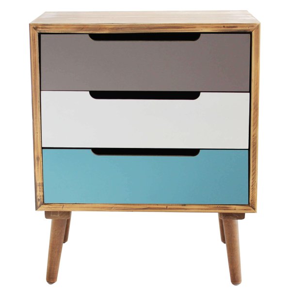 Alternative view of Mobiletto 3 cassetti in Legno cm 45 5x35 5x40 - TYRRELL