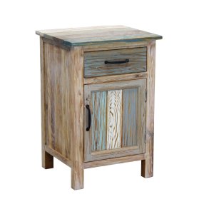 Comodino colorato in Truciolare cm 45x40x68 - FREDDY