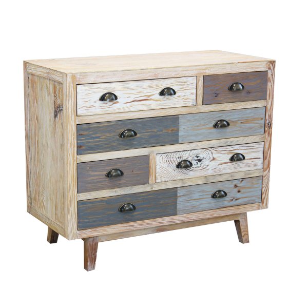 Cassettiera colorata in Legno cm 99x45x82 - FREDDY