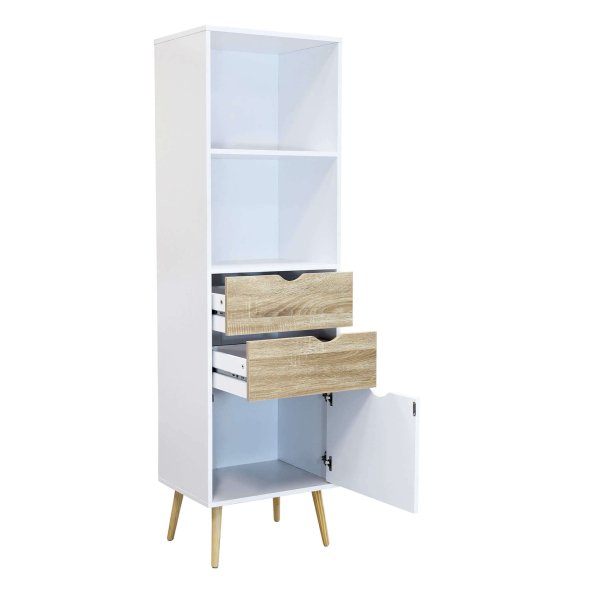 Alternative view of Libreria Moderna in Legno cm 50x39x171 - PALMER