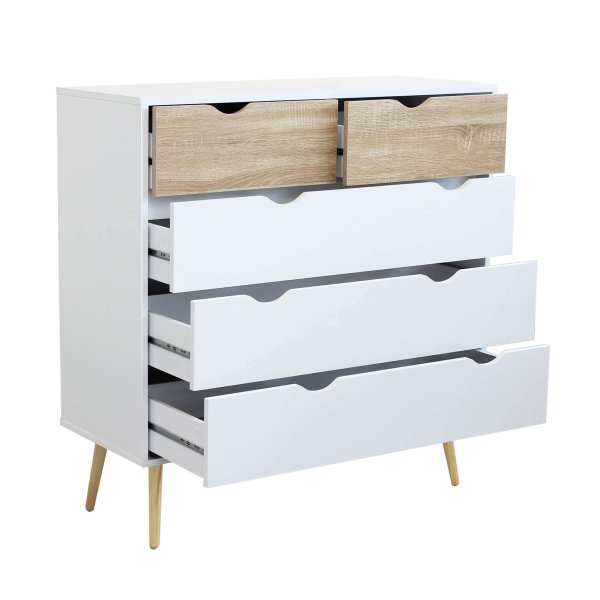 Alternative view of Cassettiera Moderna 4 cassetti cm 99x39x101 - PALMER