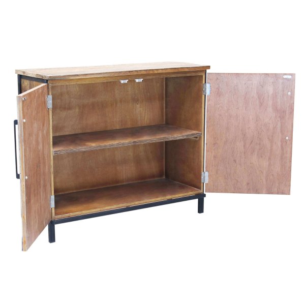 Alternative view of Madia Moderna a due ante in Legno Metallo cm 100x40x86 - DARWIN