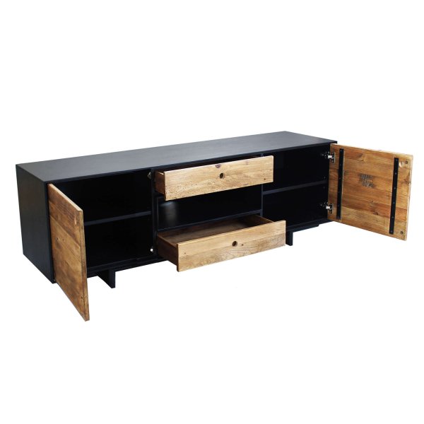 Alternative view of Porta tv in Pino riciclato cm 180x48x60 - PINE