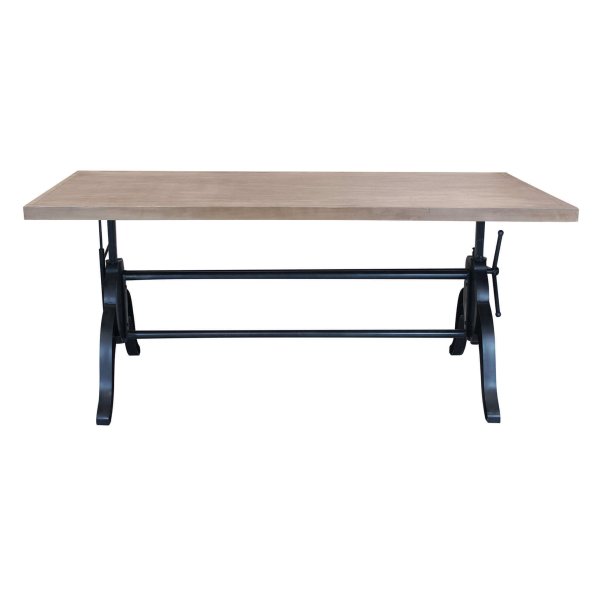 Alternative view of Tavolo da Pranzo Industrial con Piano in legno cm 180x85 - CHARLTON