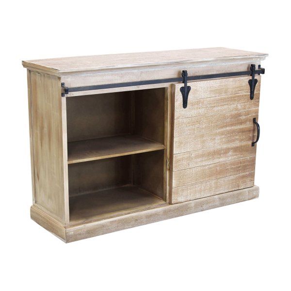 Alternative view of Madia per soggiorno Industrial in Legno Metallo cm 124x43x81 5 - JIM