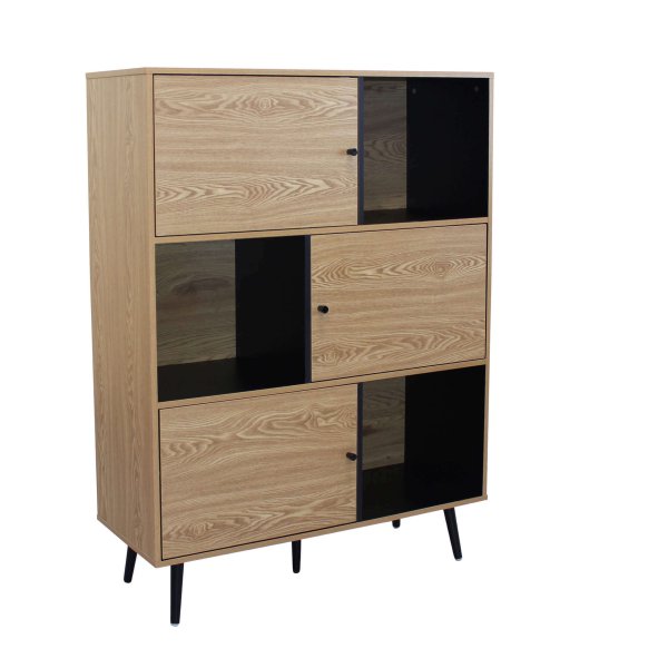 Credenza Moderna con 6 vani in Truciolare cm 100x39 5x135 - QUANAH