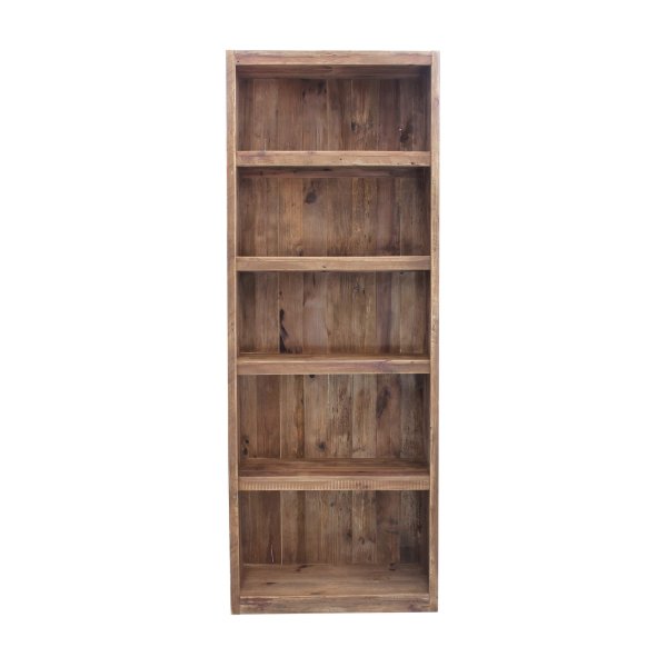Alternative view of Libreria con 6 ripiani in Pino riciclato cm 90x45x240 - PINE