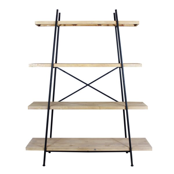 Alternative view of Libreria Industrial in Metallo Legno cm 145x44x176 - UNDY