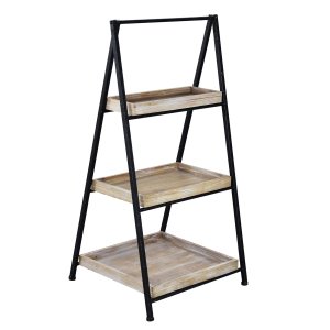 Libreria Industrial in Metallo Legno cm 52x41x100 - BRIGHAM
