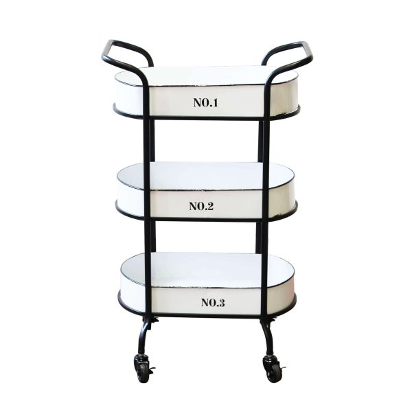 Alternative view of Carrello Portavivande Industrial in Acciaio cm 46x28x82 - MIME