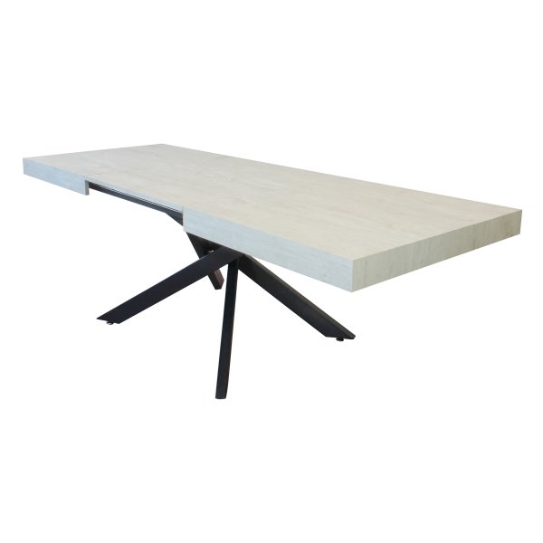 Tavolo da pranzo allungabile 160/240x90 - POTHOS - Bianco