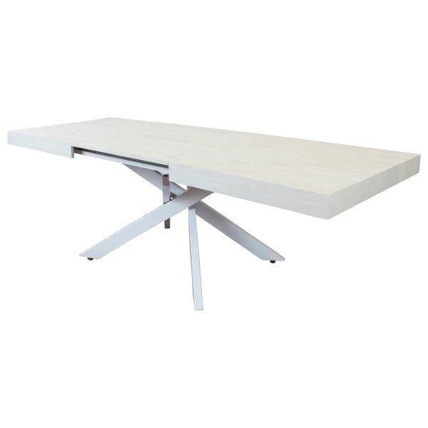 Tavolo da pranzo allungabile 160/240x90 - POTHOS - Bianco