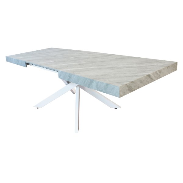 Tavolo da pranzo allungabile 160/240x90 - POTHOS - Grigio