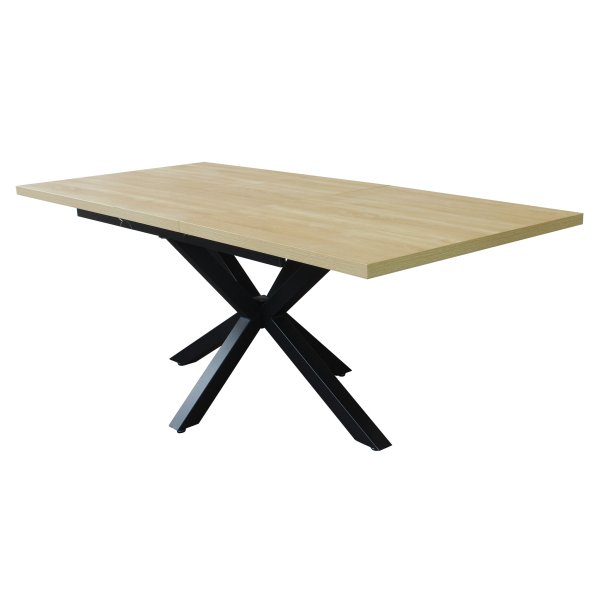Tavolo da pranzo allungabile 160/200x90 - THISBE - Nero