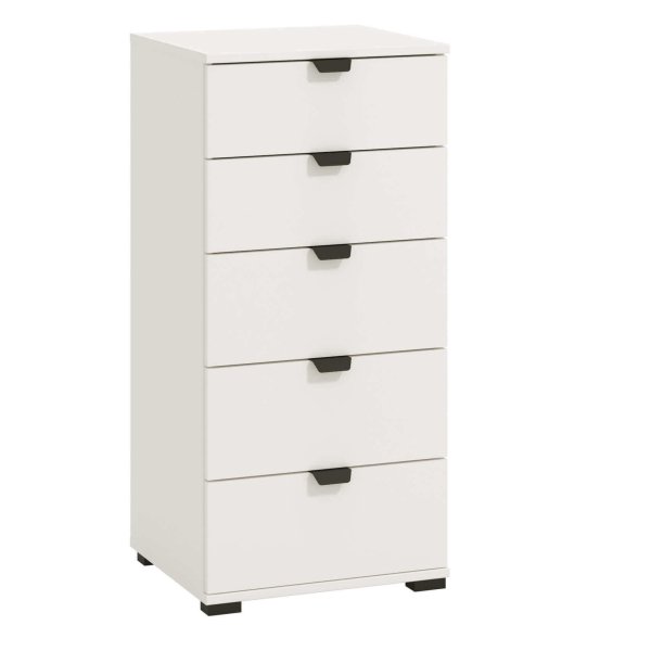 cassettiera moderna 5 cassetti cm 45 x 40 x 95 h - PLUS