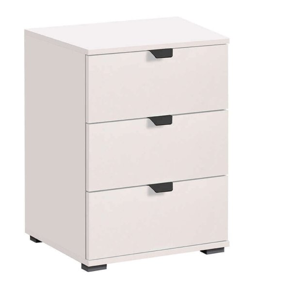 comodino moderno 3 cassetti cm 45 x 40 x 63 h - PLUS