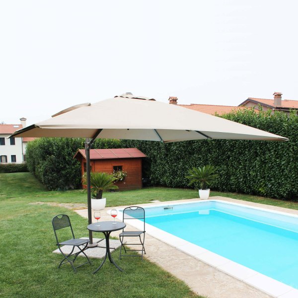 Alternative view of Ombrellone da Giardino decentrato in alluminio - LENA