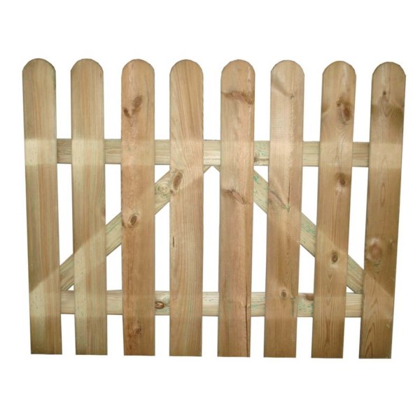 Cancello da Giardino in Legno cm 100x3x100 - ELVIN