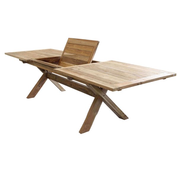 Alternative view of Tavolo da Giardino Rettangolare Allungabile in Teak 220/300x100 - KORONIS