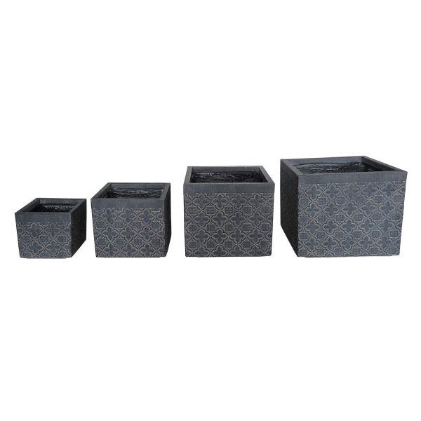 Set di vasi in Fibra sintetica cm 37x37x32 - TOMMY