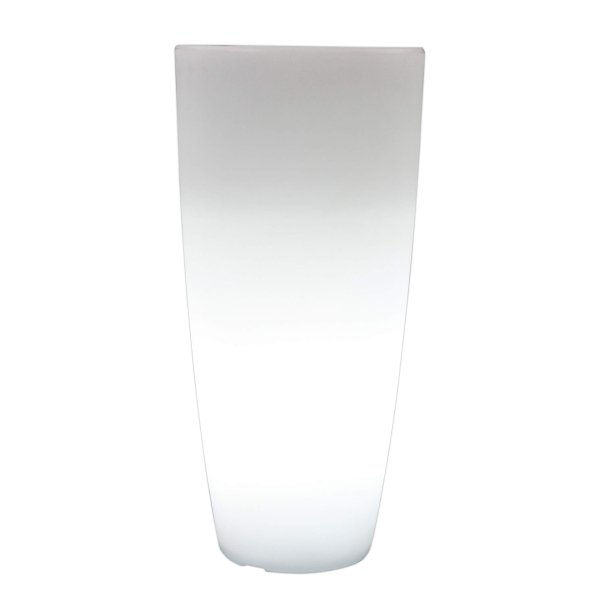 Vaso luminoso RGB con pannello solare cm 40x40x90 - LUCIUS