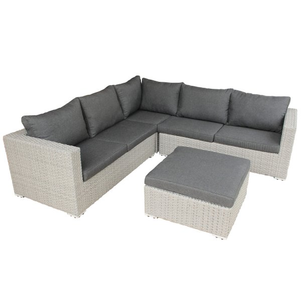 Salotto ad angolo da Giardino in Wicker Alluminio - WAT