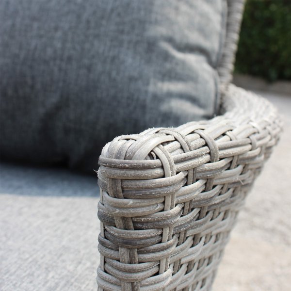 Alternative view of Salotto da Giardino con cuscini 4 posti in Alluminio Wicker - ERNIE
