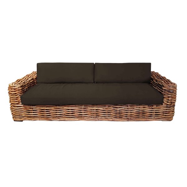 Divano da Giardino 3 posti in Rattan naturale - NATUR