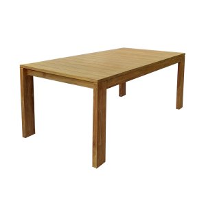 Tavolo da pranzo da giardino in legno di teak 200x100 - MAIRA