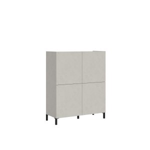 Credenza alta 4 ante 90x35x110 cm cashmere - SOLARIA