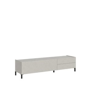 Porta TV 1 ribalta/2 cassetti 160x42x40 cm cashmere - SOLARIA
