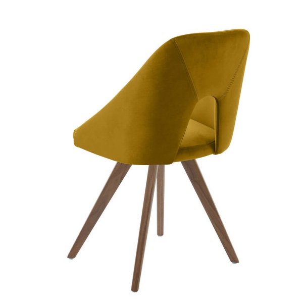 Alternative view of Set di 2 sedie in tessuto idrorepellente moderne - ERYNA