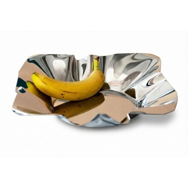 Centrotavola in acciaio lucido quadrato - MIROIR