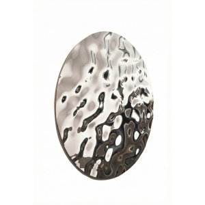 Decorazione circolare da parete in acciaio lucidato effetto bumps - MIROIR