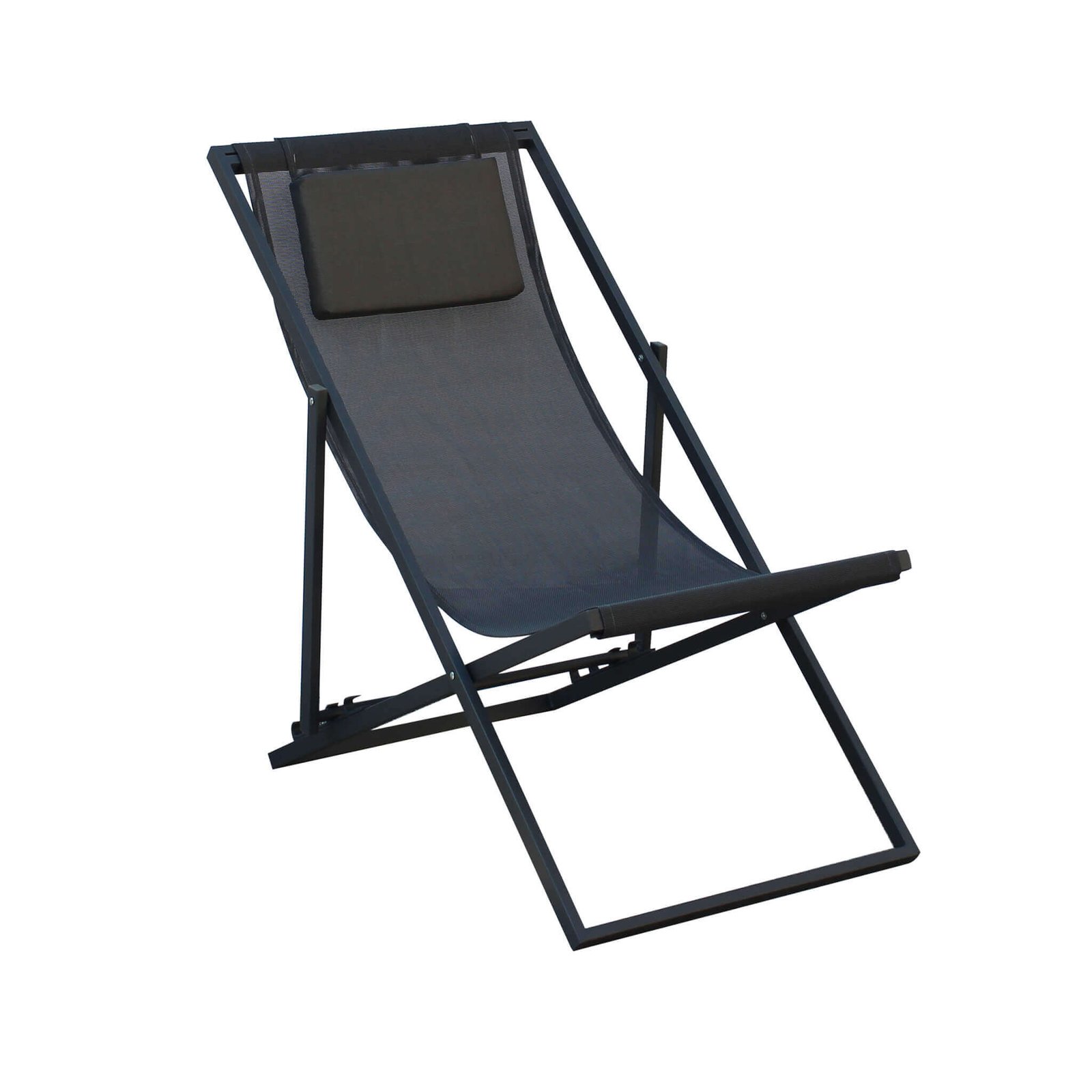 Sdraio pieghevole da giardino in textilene con struttura in metallo 97 x 52 x 76 h cm - LEX Sdraio pieghevole da giardino in textilene con struttura in metallo 97 x 52 x 76 h cm - LEX