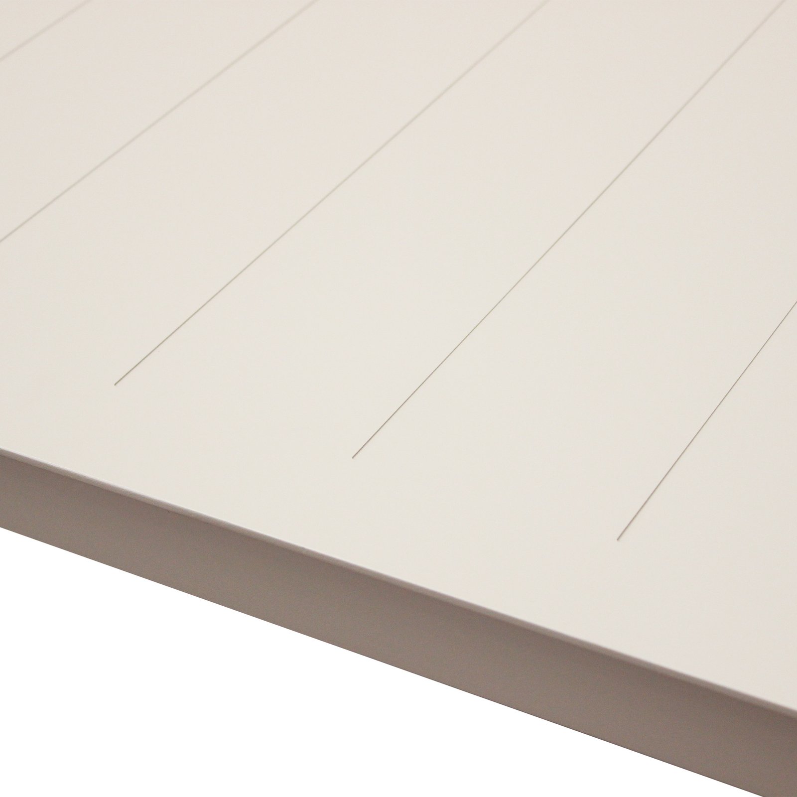 Salotto da giardino 4 posti in alluminio beige con cuscini 180x78x83 cm - WILAMOND